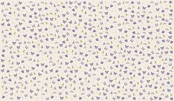 Pattern of butterflies and flowers