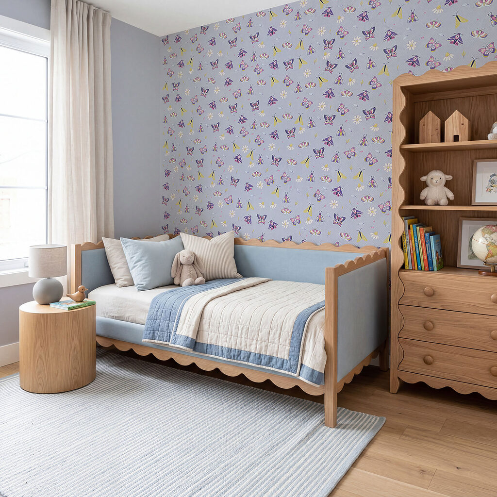 Motiv mit Schmetterlingen und Blumen Motiv mit Schmetterlingen und Blumen