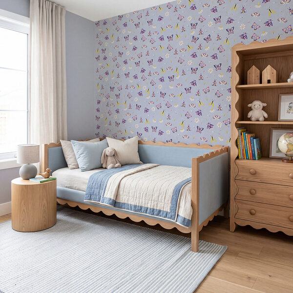 Motiv mit Schmetterlingen und Blumen Motiv mit Schmetterlingen und Blumen