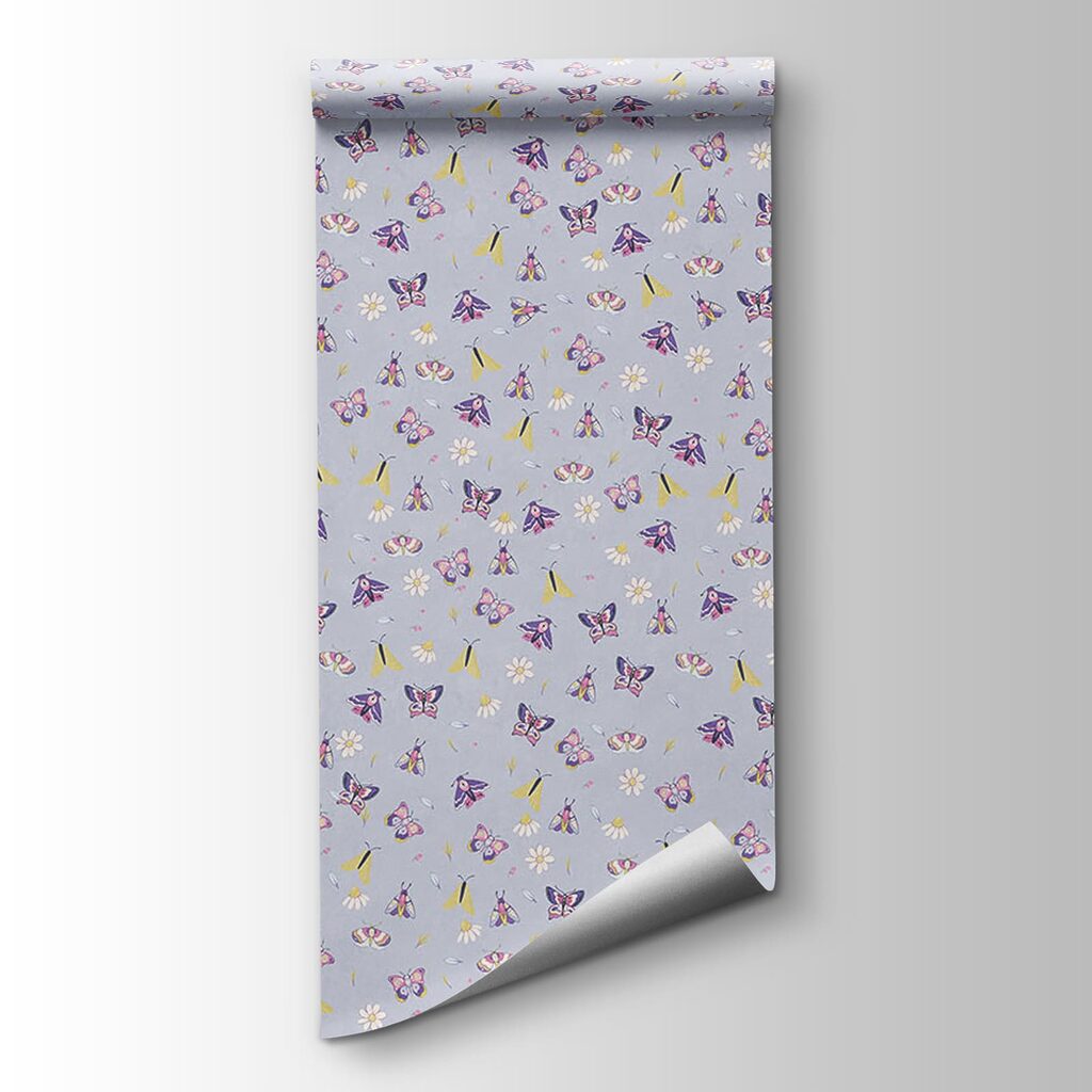 Pattern of butterflies and flowers Pattern of butterflies and flowers