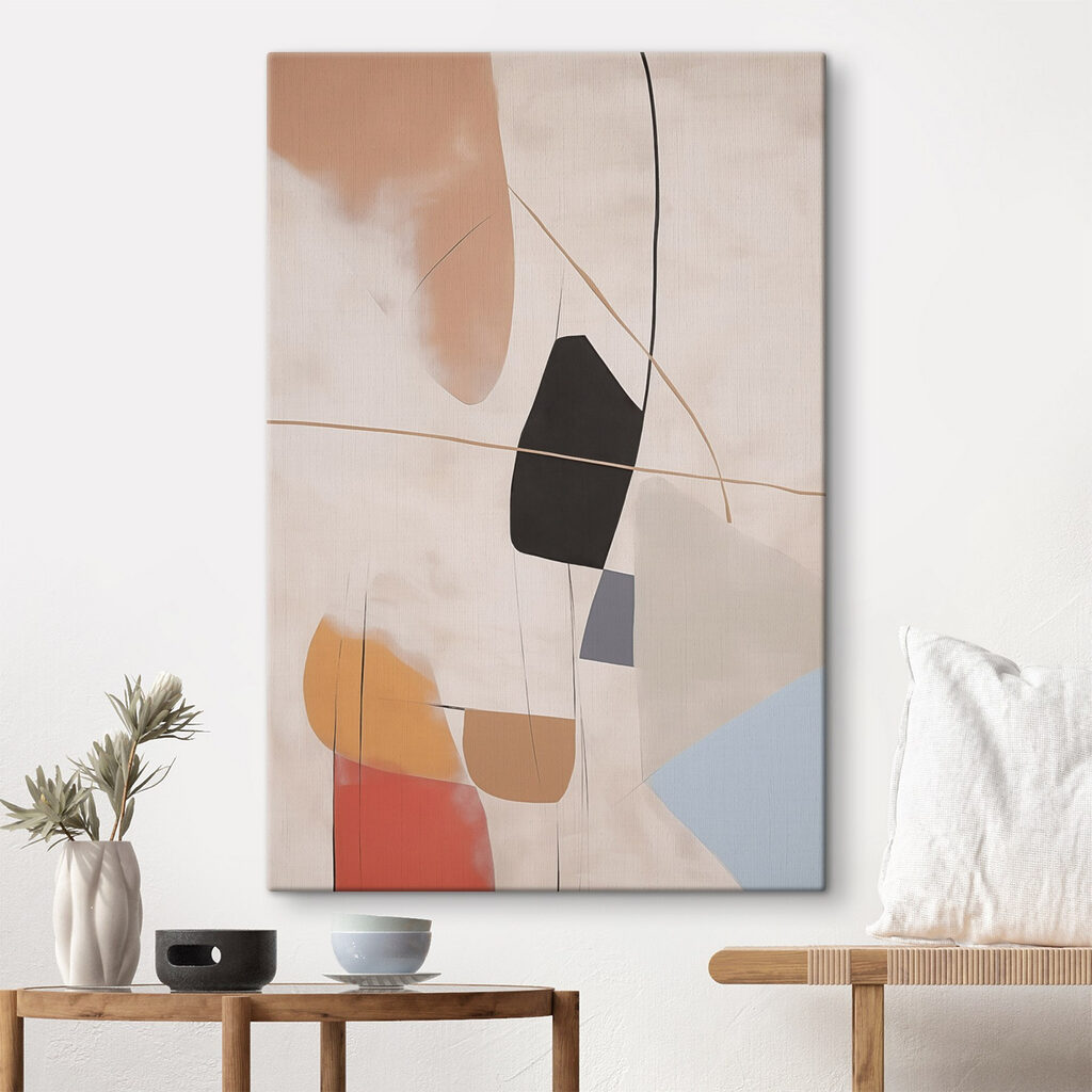 Abstract shapes in soft colors Abstract shapes in soft colors
