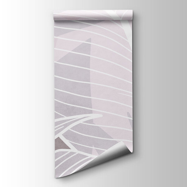 White leaves on a pink background White leaves on a pink background