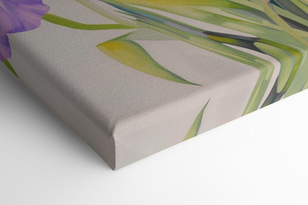 Painting of flowers on a white background Painting of flowers on a white background