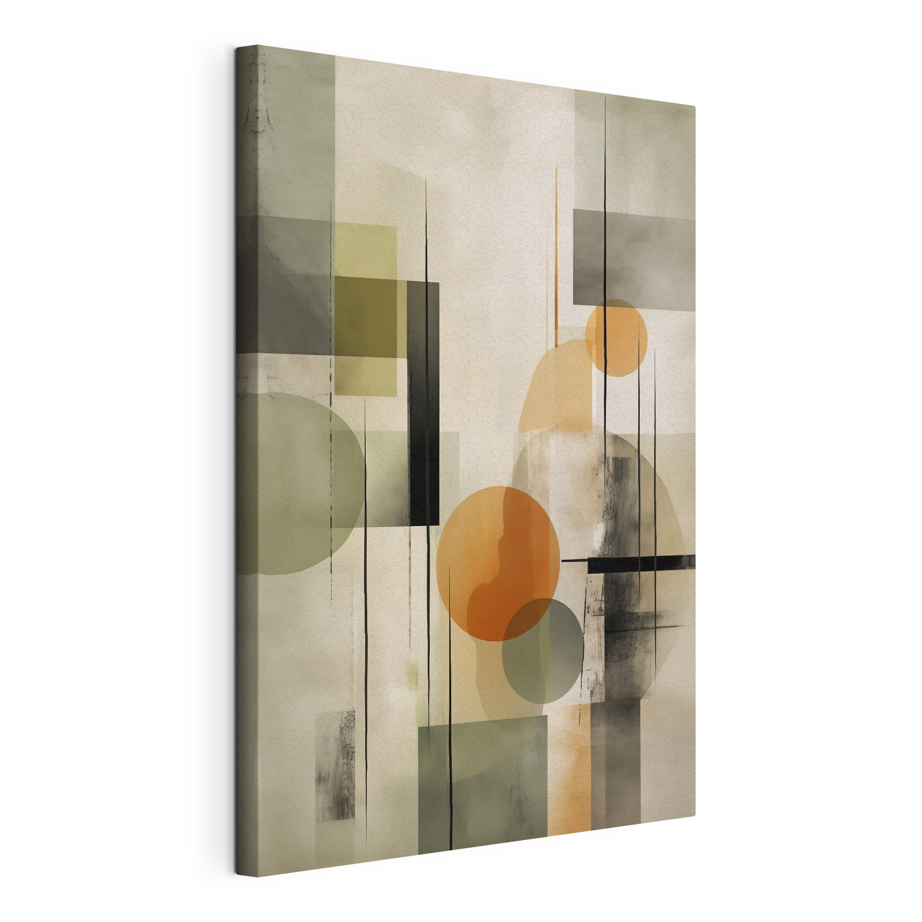 Painting of circles and squares Painting of circles and squares