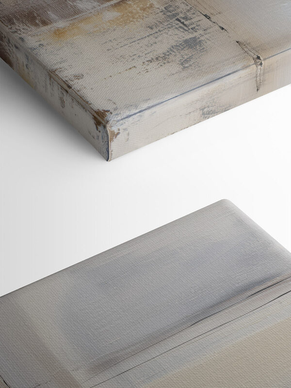 Painting of a white and brown square