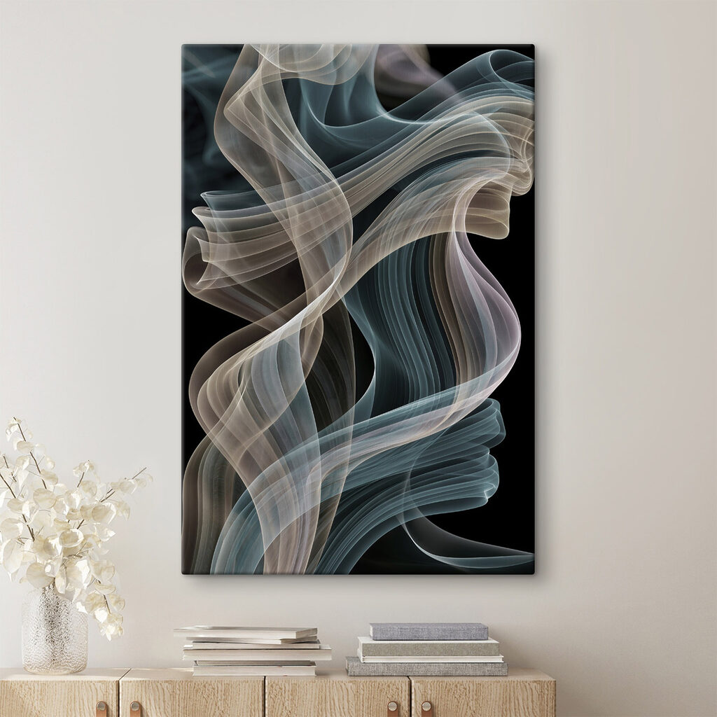 Flowing waves of soft color