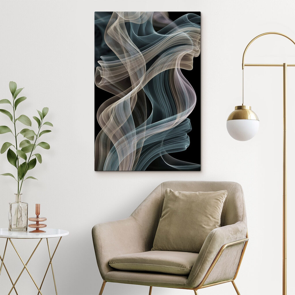 Flowing waves of soft color