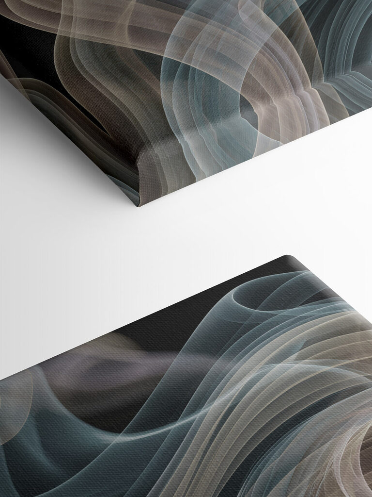 Flowing waves of soft color