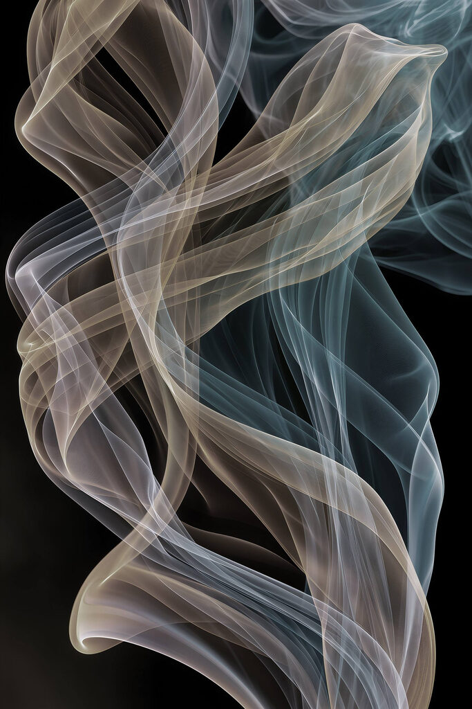 Ethereal swirls of color and movement Ethereal swirls of color and movement