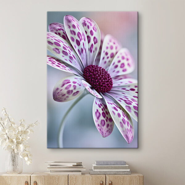 Elegant flower with vibrant patterns