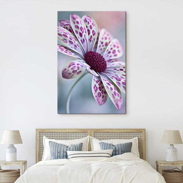 Elegant flower with vibrant patterns