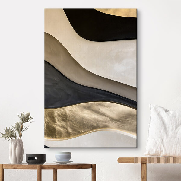 Flowing patterns in monochrome shades