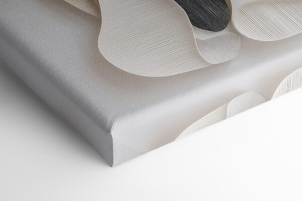 Wall art made of black and white shapes Wall art made of black and white shapes