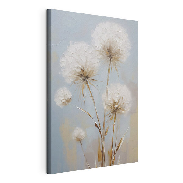 Wandbilder Wandbilder Gemälde mit Blumen auf blauem Hintergrund (Artikelnummer: s49895)