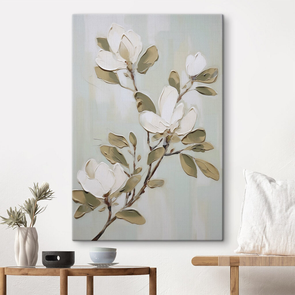 Painting of a white flower