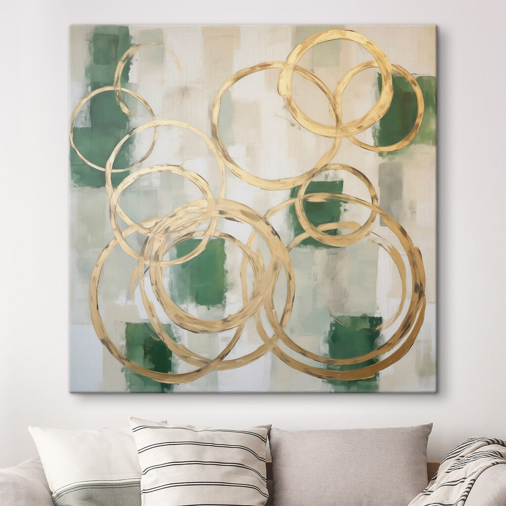Painting of circles and squares Painting of circles and squares