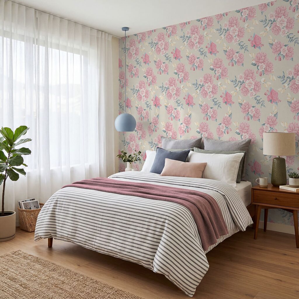 Muster aus rosa Blumen Muster aus rosa Blumen