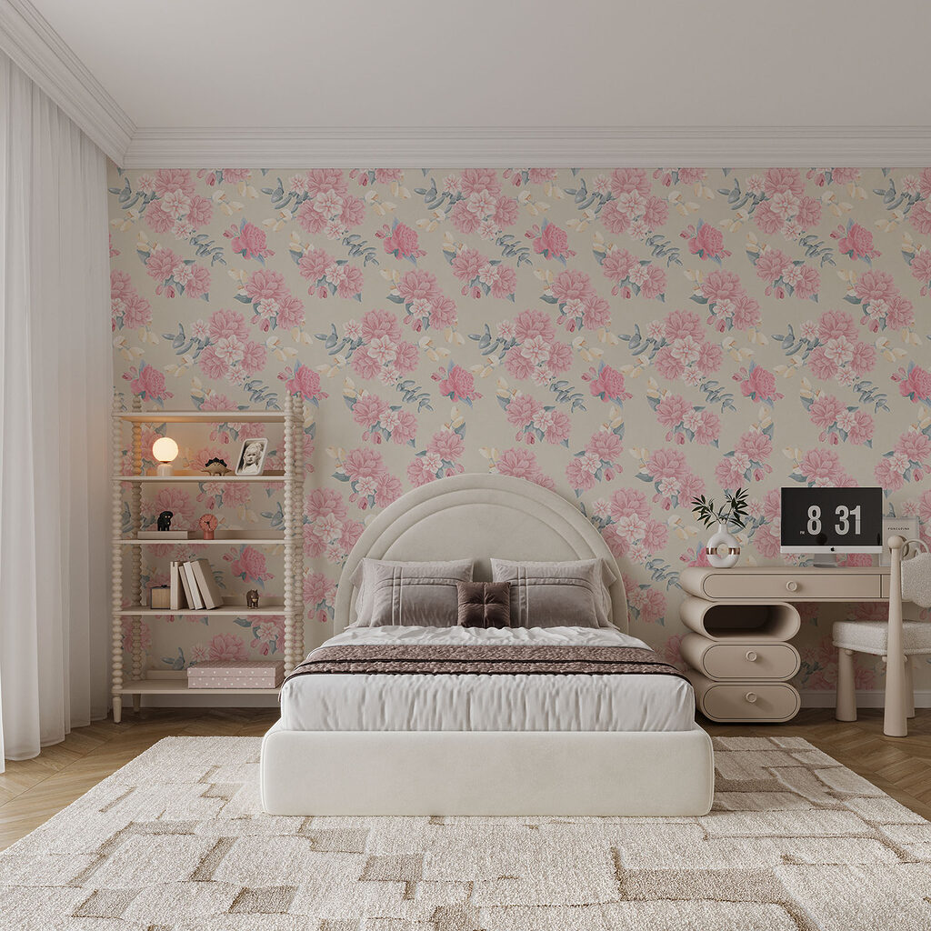 Muster aus rosa Blumen Muster aus rosa Blumen
