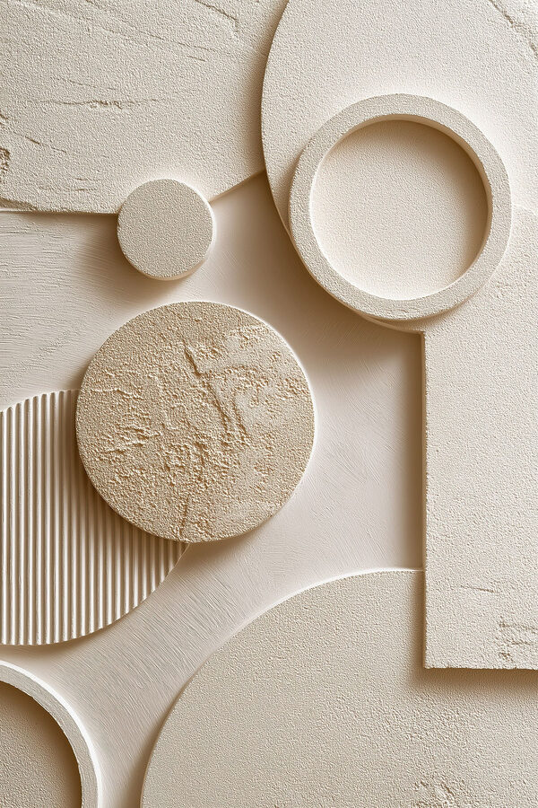 Unique shapes and patterns blend harmoniously Unique shapes and patterns blend harmoniously