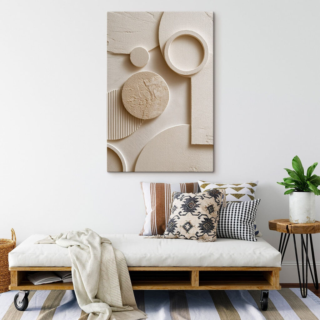 Unique shapes and patterns blend harmoniously Unique shapes and patterns blend harmoniously