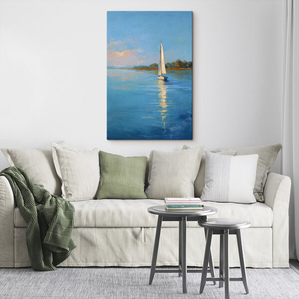 Sailboat on a body of water