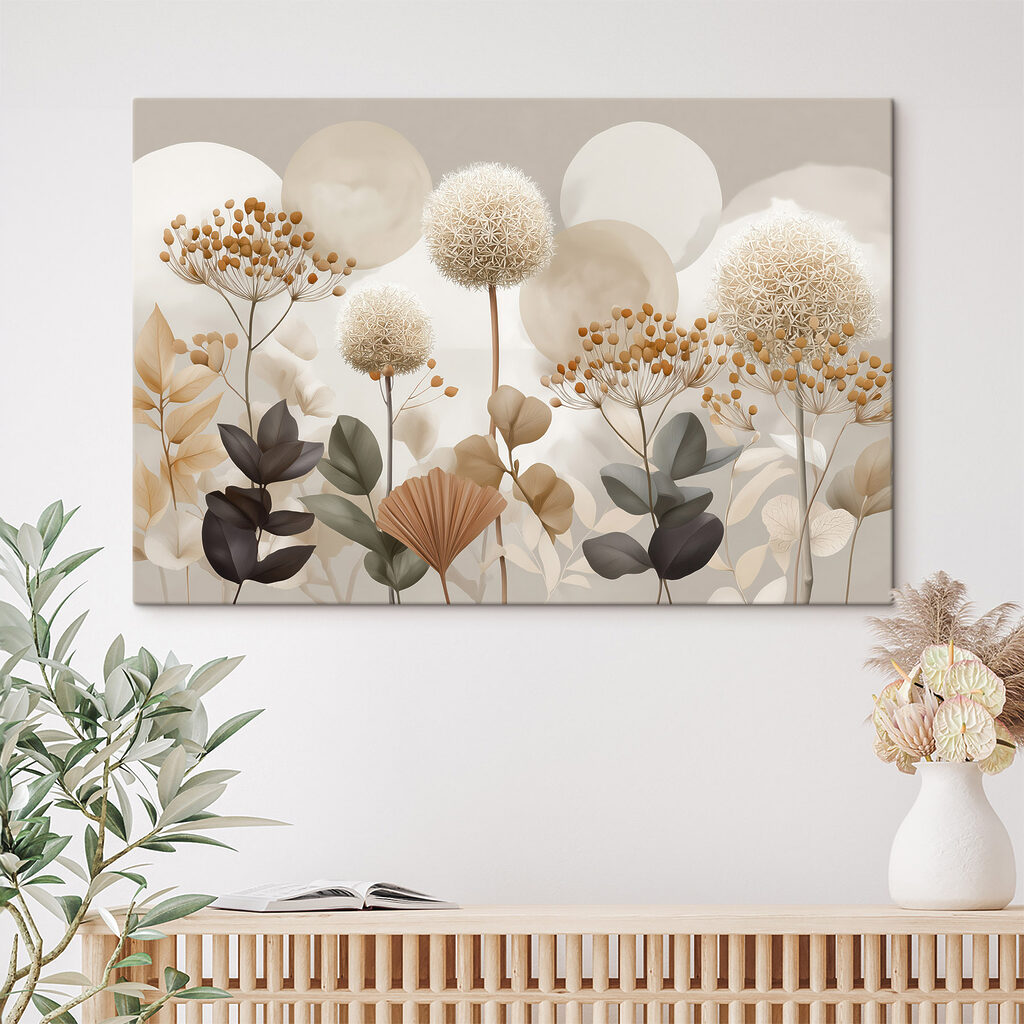 Group of flowers and leaves Group of flowers and leaves