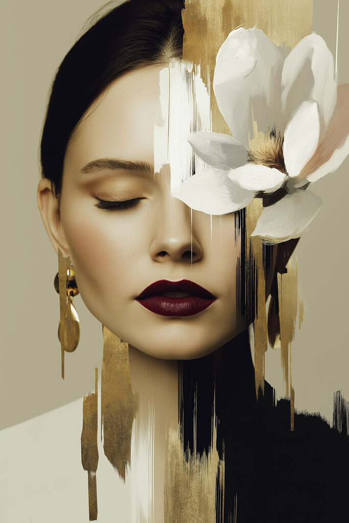Ethereal beauty with artistic flair Ethereal beauty with artistic flair