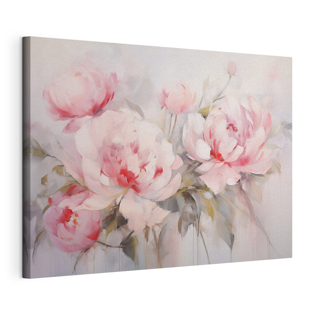 Painting of pink flowers Painting of pink flowers