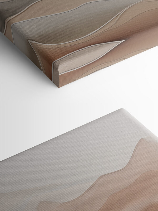 Serene waves in earthy tones Serene waves in earthy tones