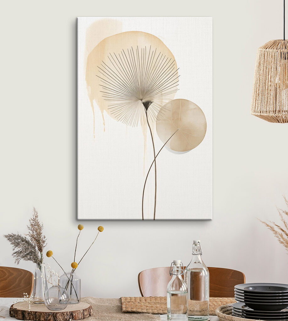 Delicate forms in soft colors
