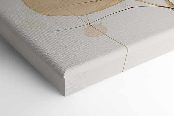 Delicate leaves with soft circular accents Delicate leaves with soft circular accents