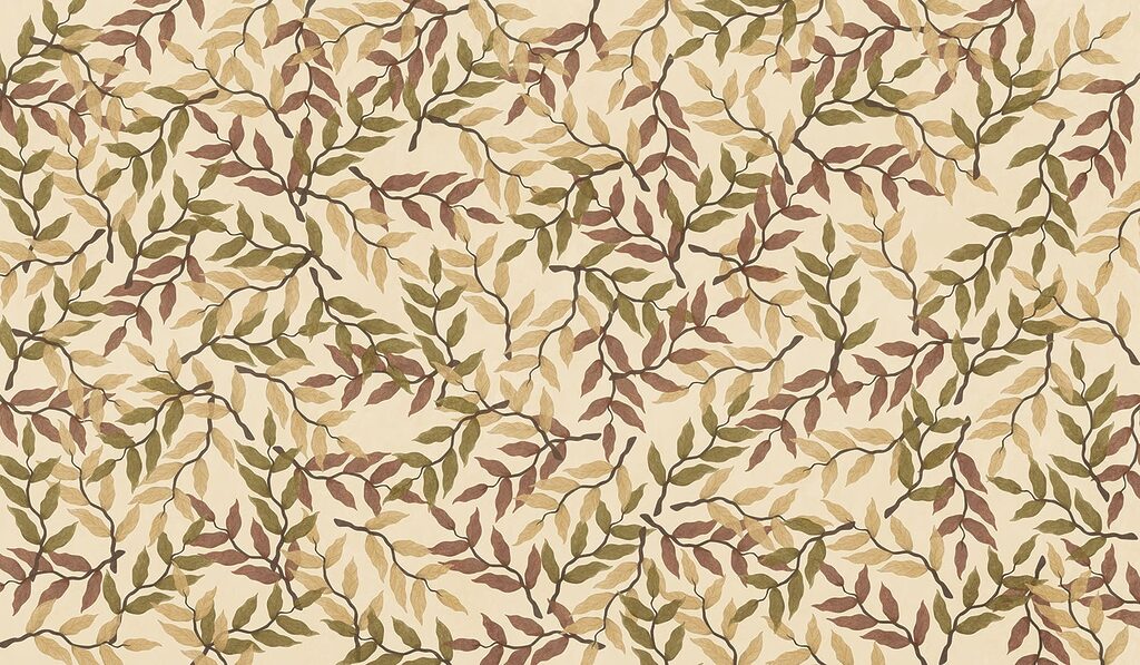 Pattern of leaves on a beige background Pattern of leaves on a beige background
