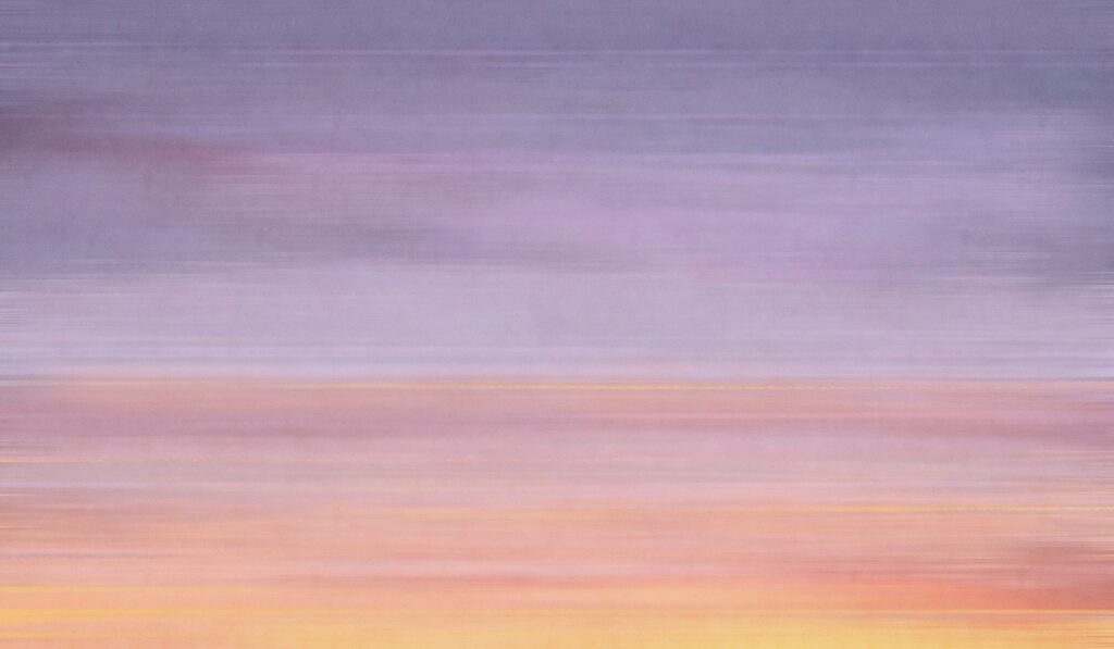 Soft hues of twilight embrace the sky