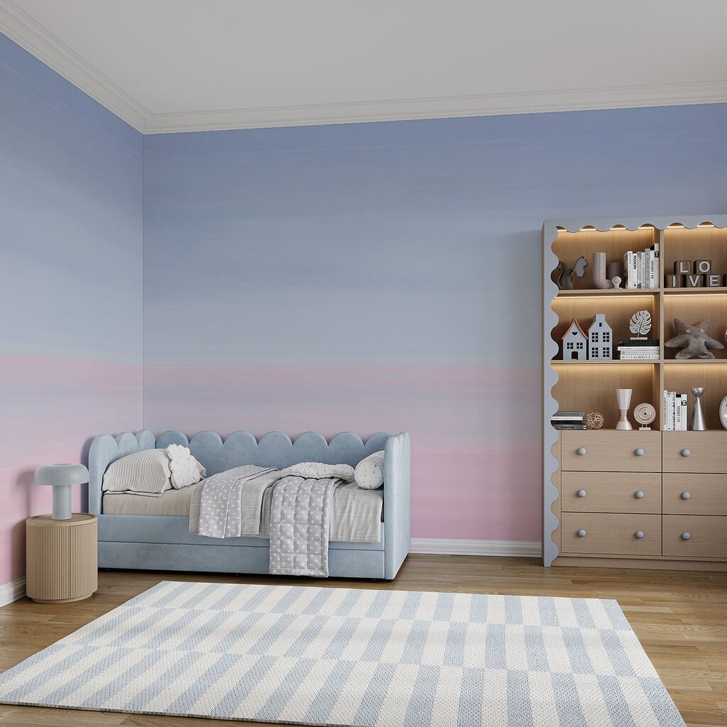 Blauer und rosa Himmel Blauer und rosa Himmel