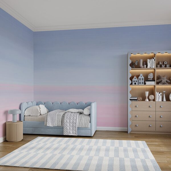 Blauer und rosa Himmel Blauer und rosa Himmel