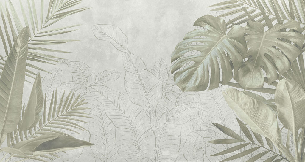 Tropical foliage with soft tones Tropical foliage with soft tones