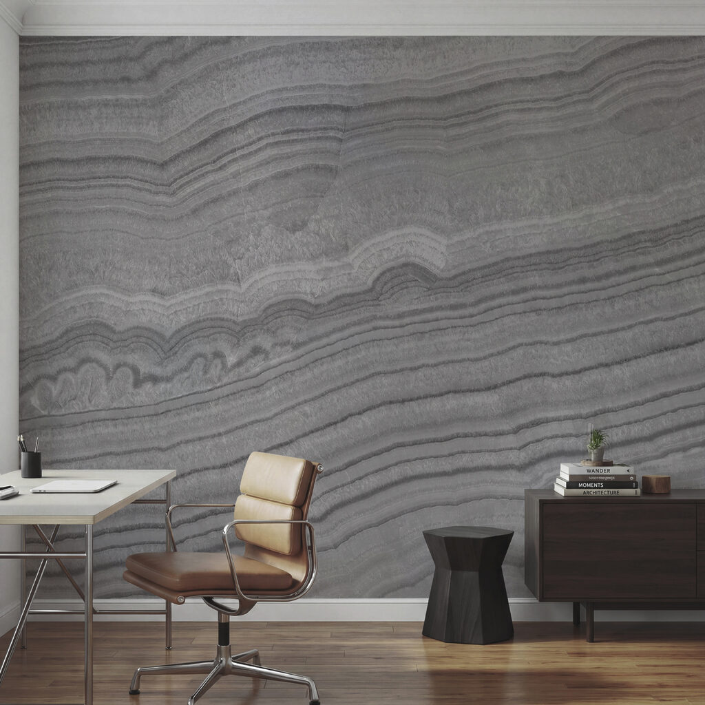 Natürliche Wellen in monochromem Design