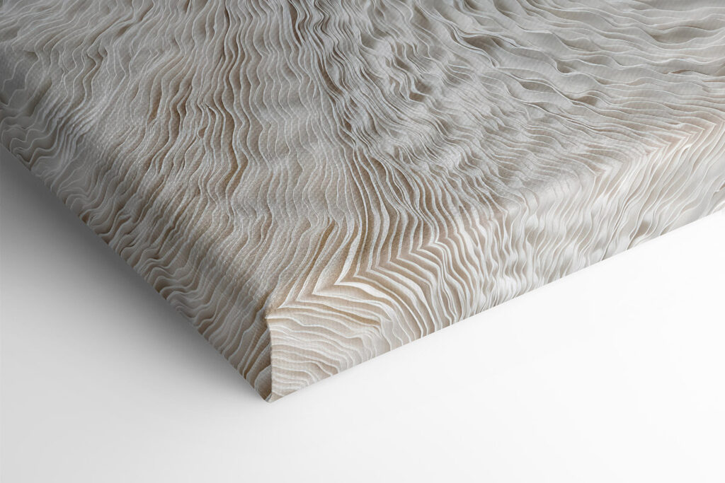 White surface with wavy lines White surface with wavy lines