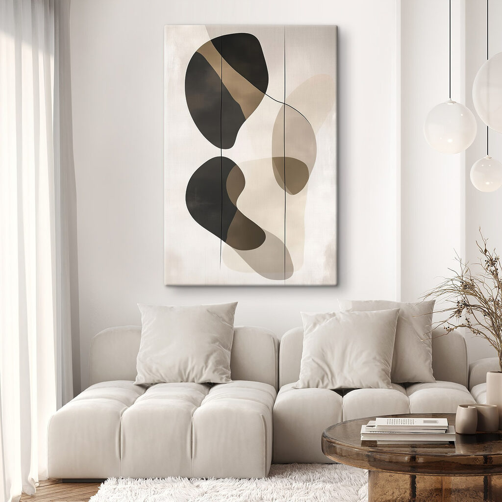 Black and brown art piece Black and brown art piece