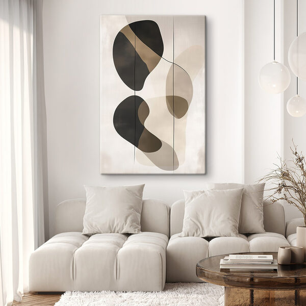 Black and brown art piece Black and brown art piece