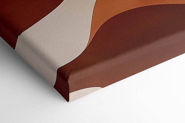 Brown and white wavy pattern
