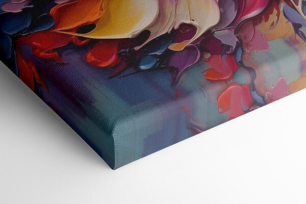 Painting of colorful leaves