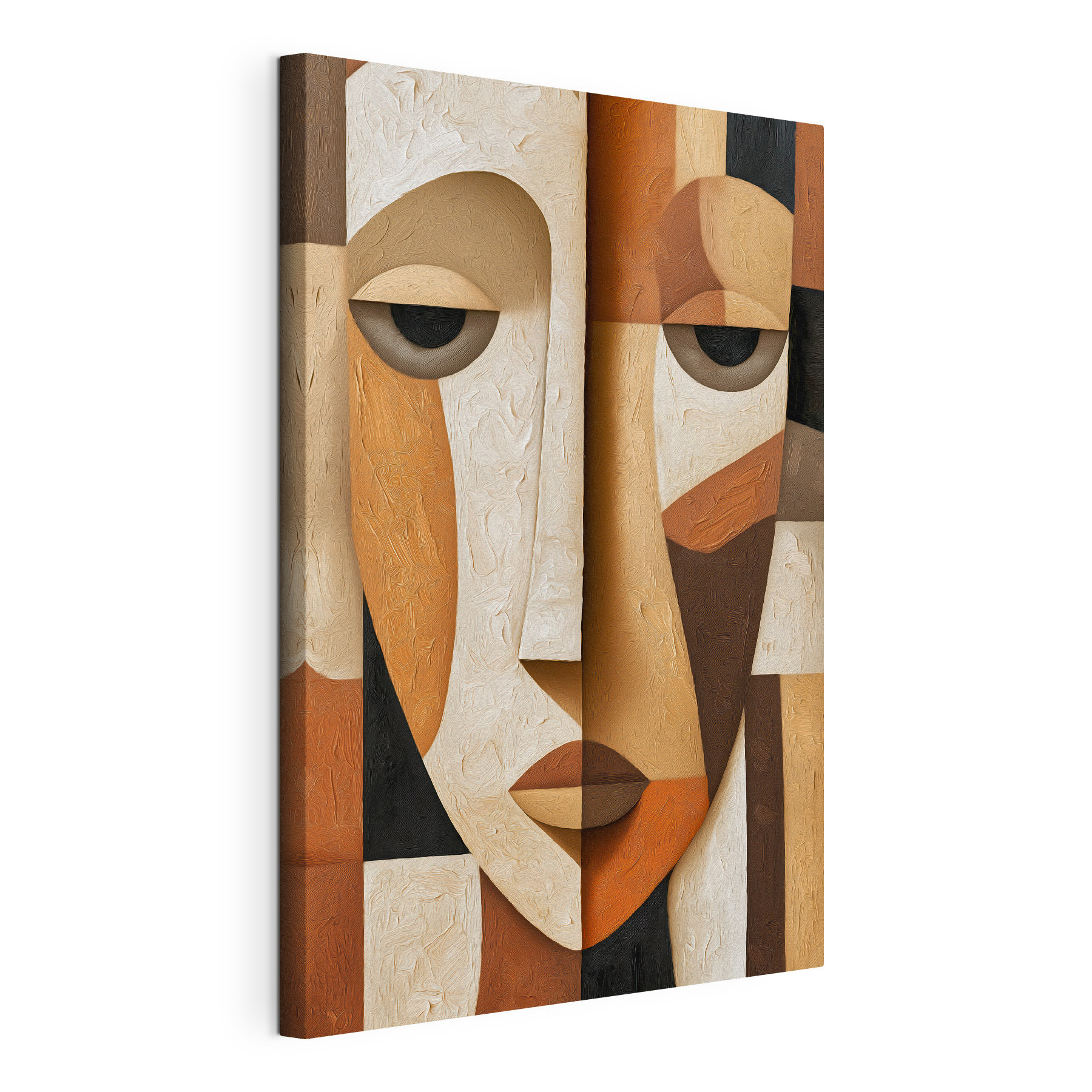 Abstract portrayal of serene expressions