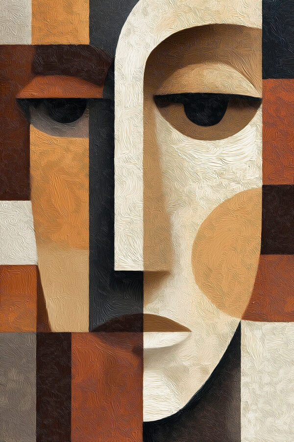 Face made out of a piece of fabric Face made out of a piece of fabric