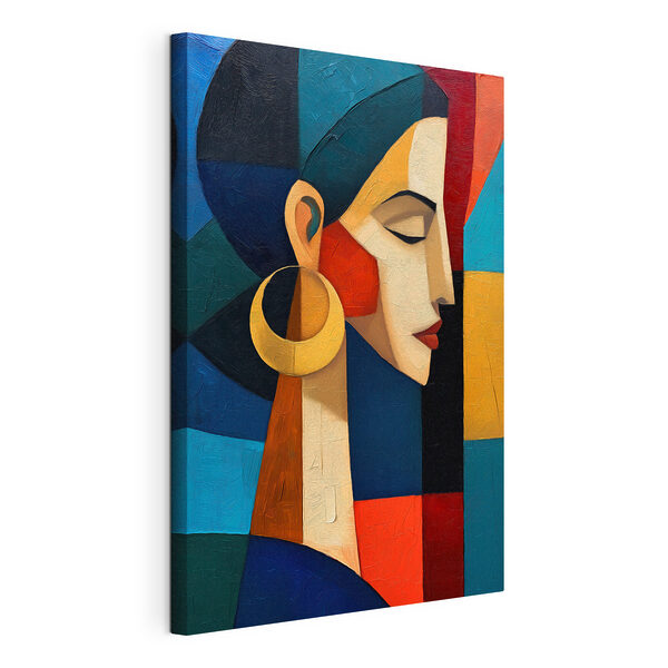 Painting of a woman's face
