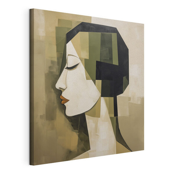 Painting of a woman's face