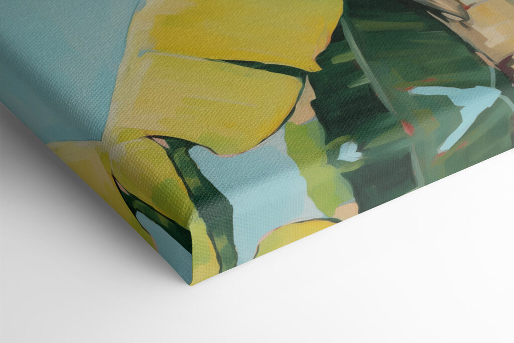 Banana tree with leaves