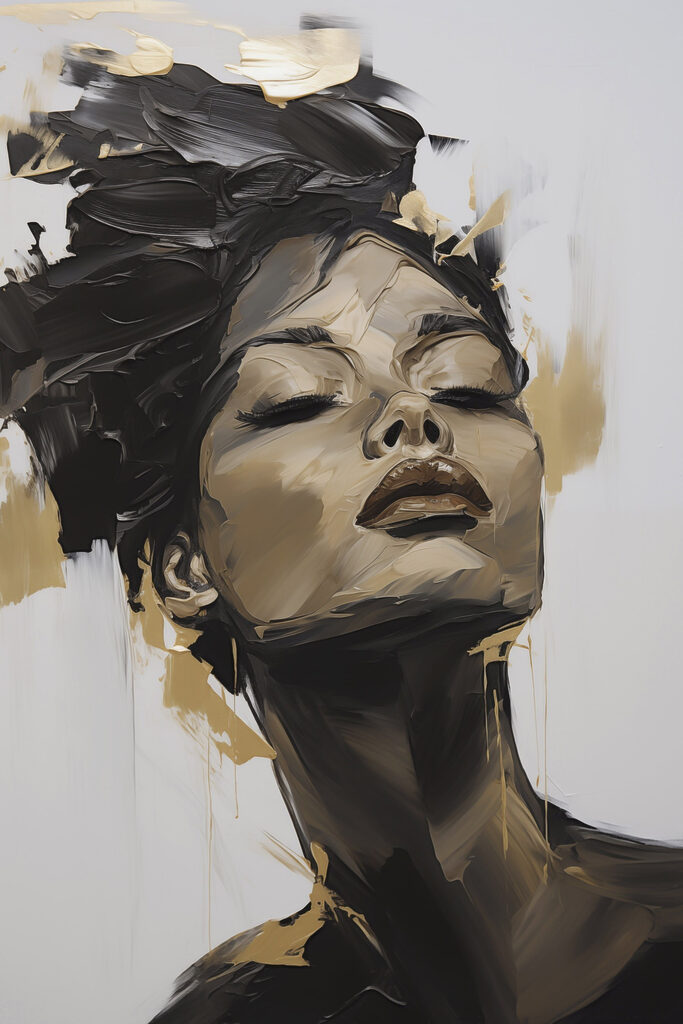 Ethereal beauty captured in paint