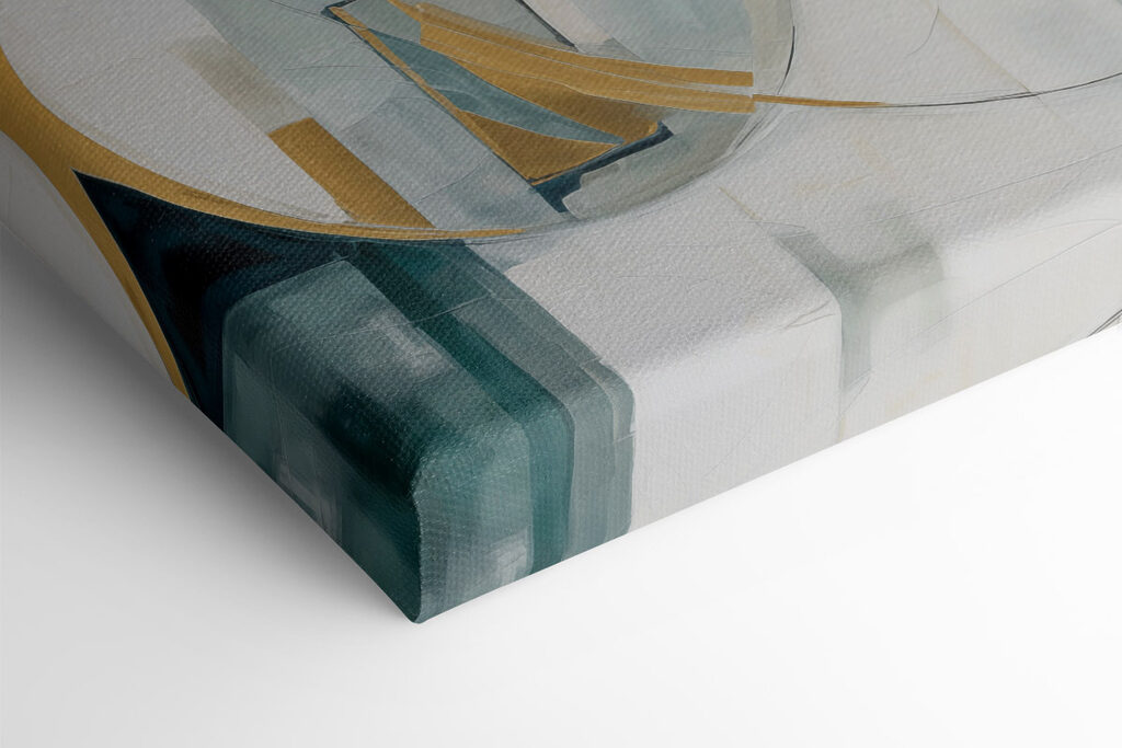 Painting of circles and squares