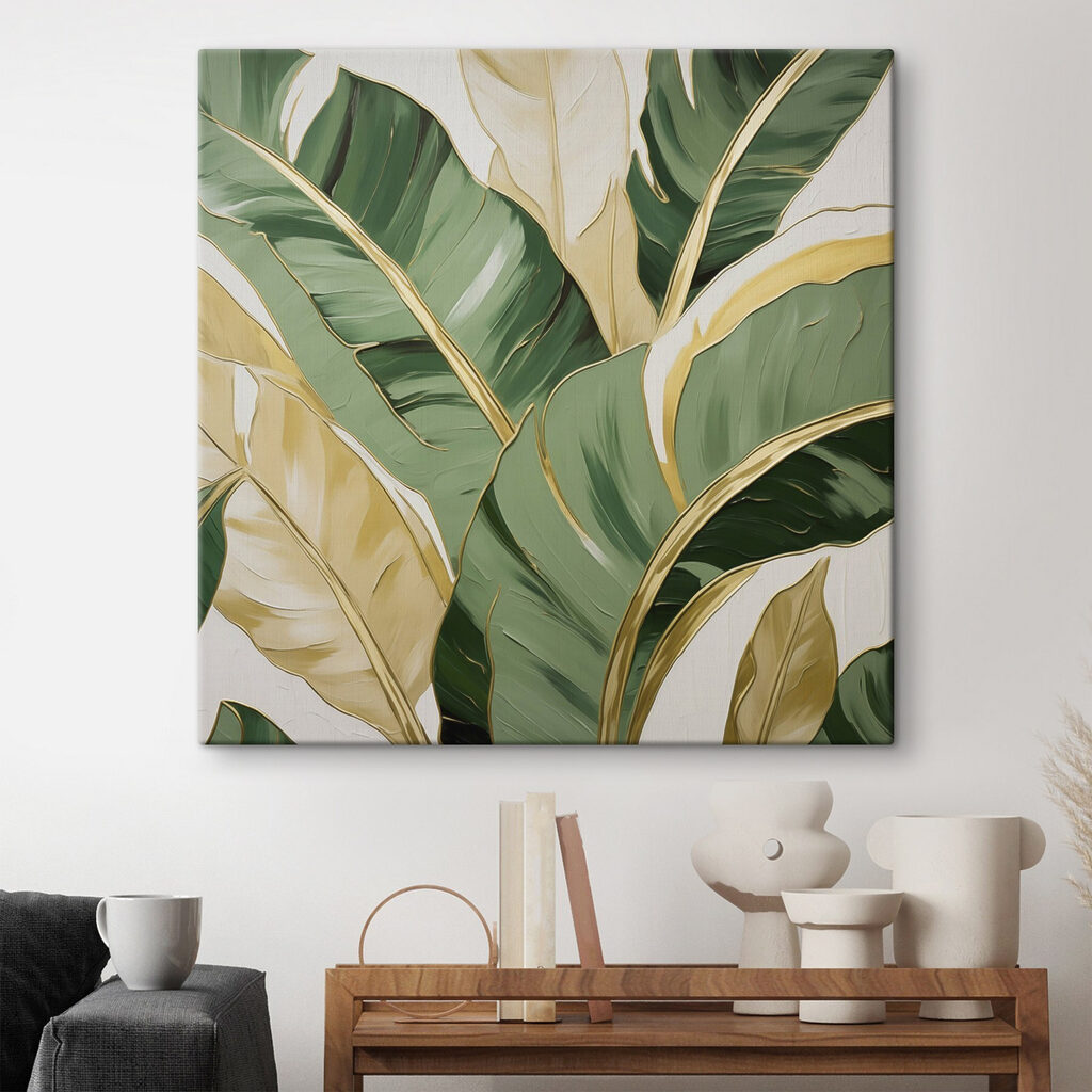 Vibrant leaves with elegant accents